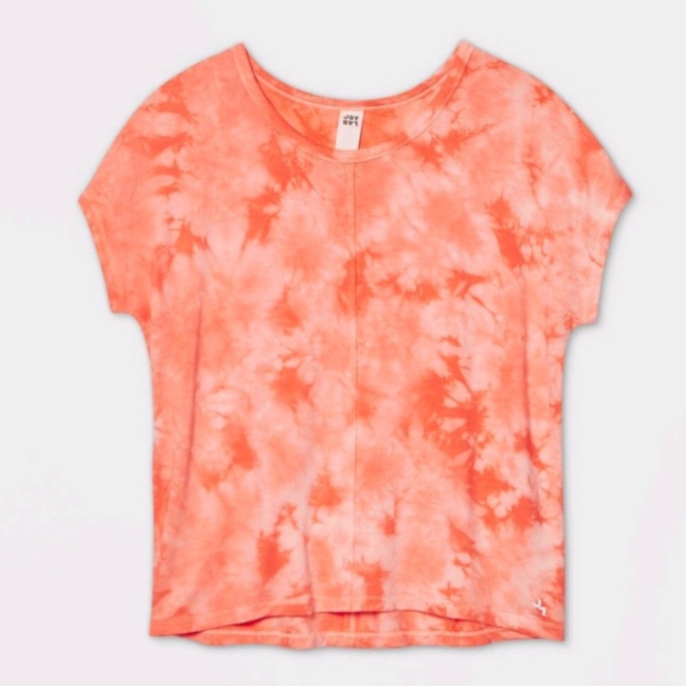 NWT JoyLab Orange Cozy Short Sleeve Top
